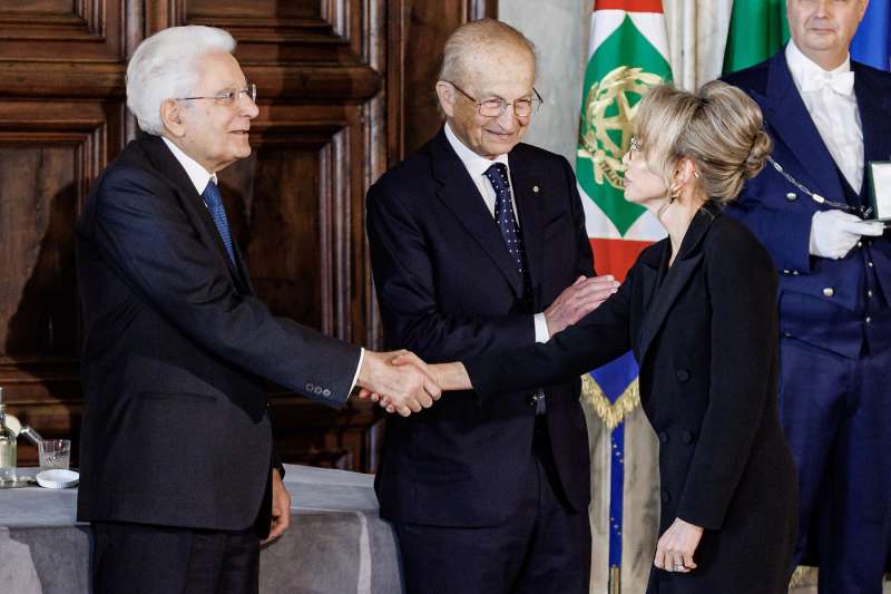 sergio mattarella marina berlusconi- onorificenze cavalieri del lavoro - foto lapresse