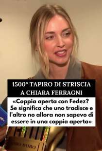 striscia la notizia consegna il tapiro a chiara ferragni 3