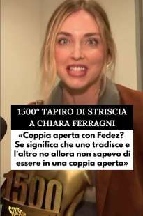 striscia la notizia consegna il tapiro a chiara ferragni 6