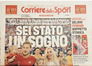 totti corriere dello sport