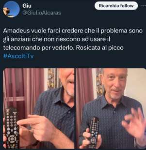 TWEET CONTRO IL TUTORIAL DI AMADEUS SUL NOVE