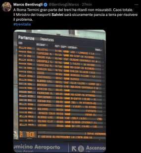 tweet contro salvini e il caos treni 5