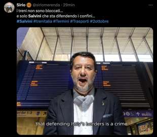 tweet contro salvini e il caos treni 7