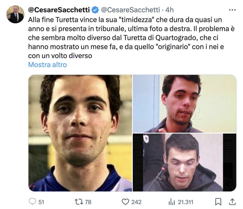 tweet dei negazionisti di filippo turetta 1