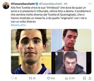 tweet dei negazionisti di filippo turetta 1