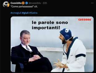 tweet su alessandro giuli