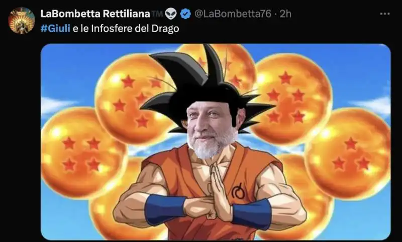 tweet su alessandro giuli  