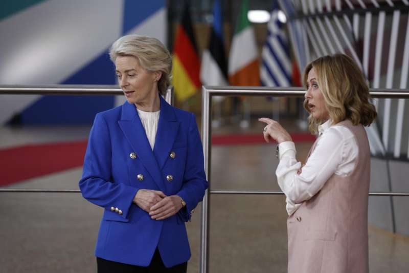 ursula von der leyen giorgia meloni - foto lapresse