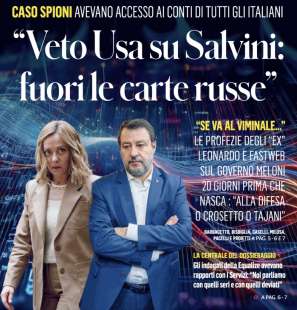 VETO USA SU SALVINI - PRIMA PAGINA DEL FATTO QUOTIDIANO - 29 OTTOBRE 2024