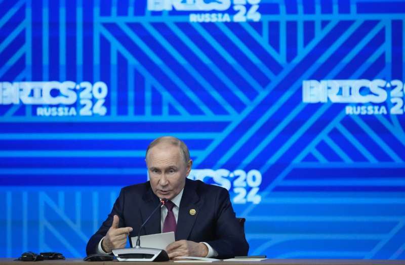 vladimir putin vertice brics 2024 foto lapresse