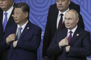 xi jinping vladimir putin vertice brics 2024 foto lapresse