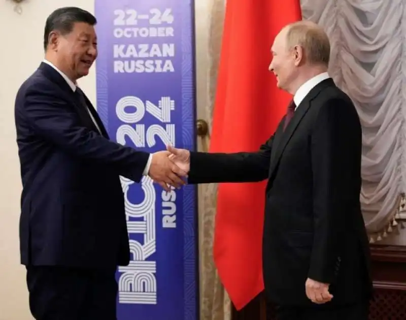 xi jinping vladimir putin - vertice brics a Kazan

