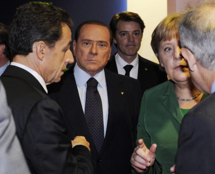 SARKOZY BERLUSCONI E MERKEL AL G VENTI