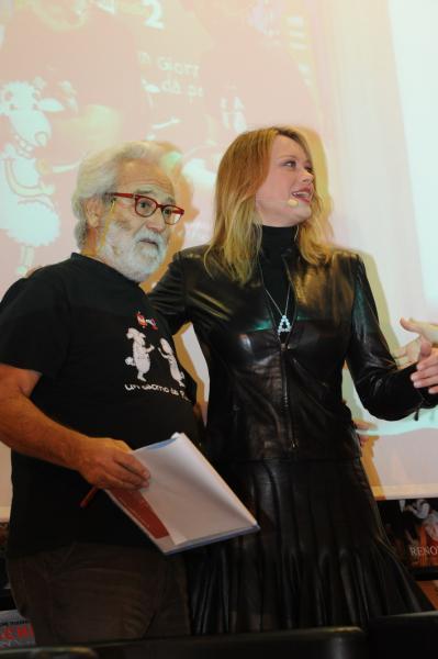 Claudio Sabelli Fioretti e Anna Falchi