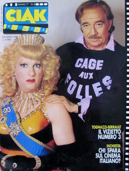 matrimonio con vizietto tognazzi e serrault in copertina sul numero di ciak