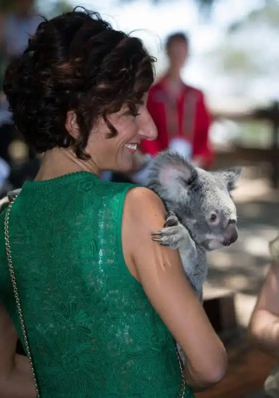 agnese renzi con il koala