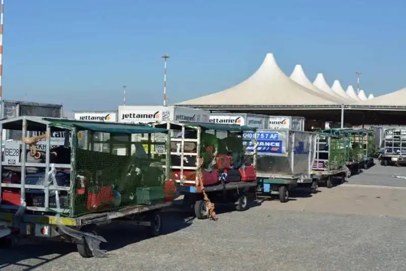 alitalia  protesta lavoratori, centinaia bagagli a terra f9e8407f3fb1782afc73e0b6a23062b5