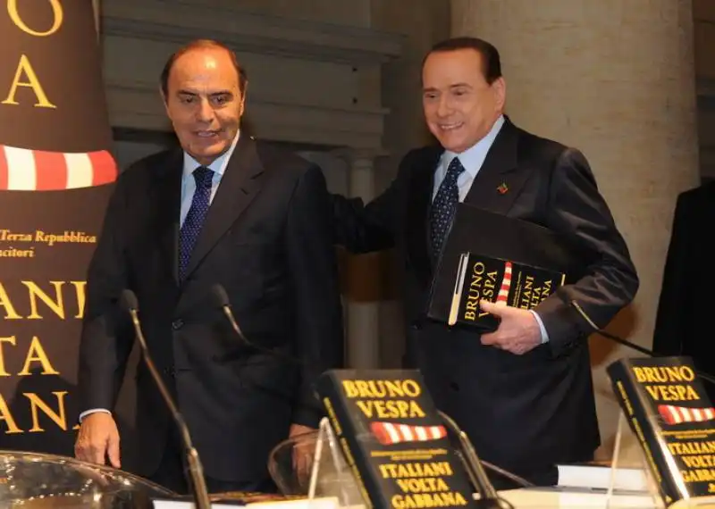 bruno vespa e silvio berlusconi