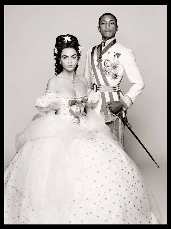 cara delevingne e pharrell williams per karl lagerfeld 1