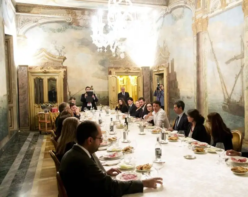 cena renzi blair orlando boschi madia 7