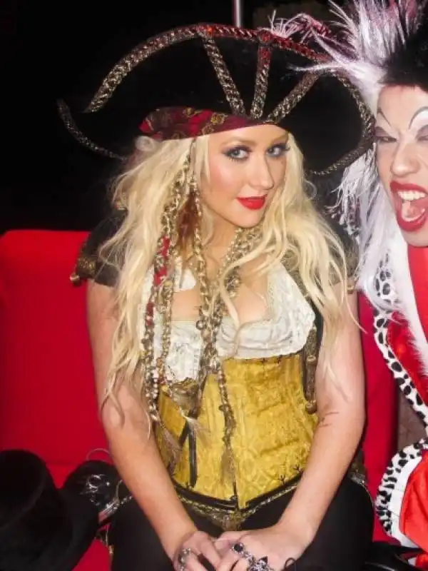 il costume di halloween di christina aguilera