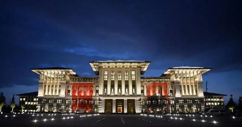 il palazzo di erdogan  ad  ankara