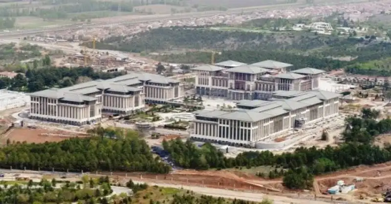 il palazzo di erdogan ad  ankara