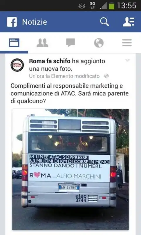 La campagna di denuncia di Marchini sugli autobus 