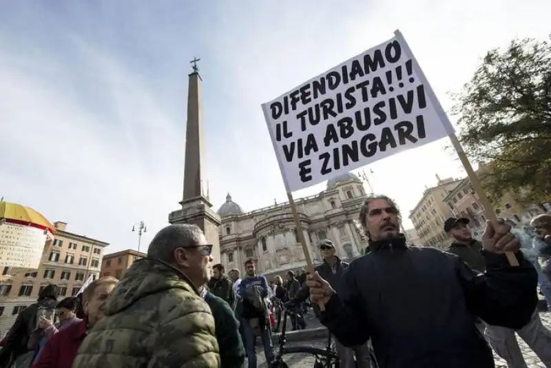 la destra marcia a roma contro marino