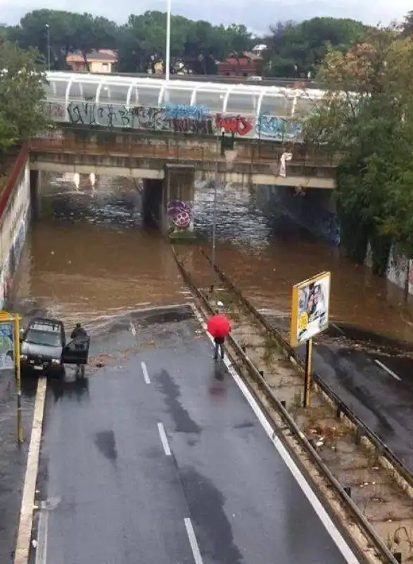 maltempo roma   tor bella monaca