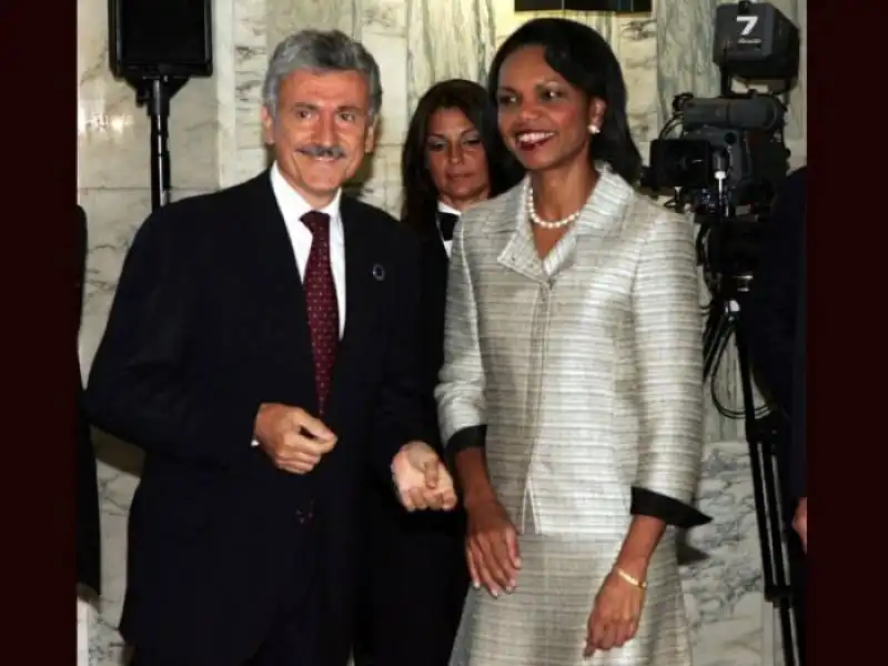 massimo dalema condoleezza rice