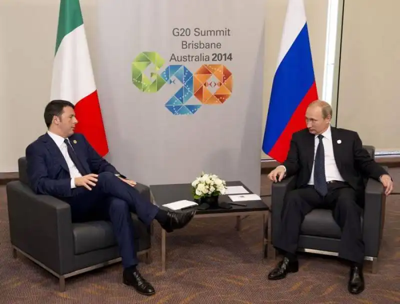 matteo renzi vladimir putin 