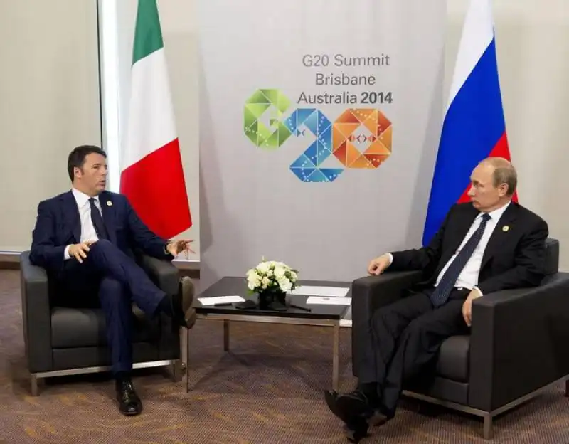 matteo renzi vladimir putin