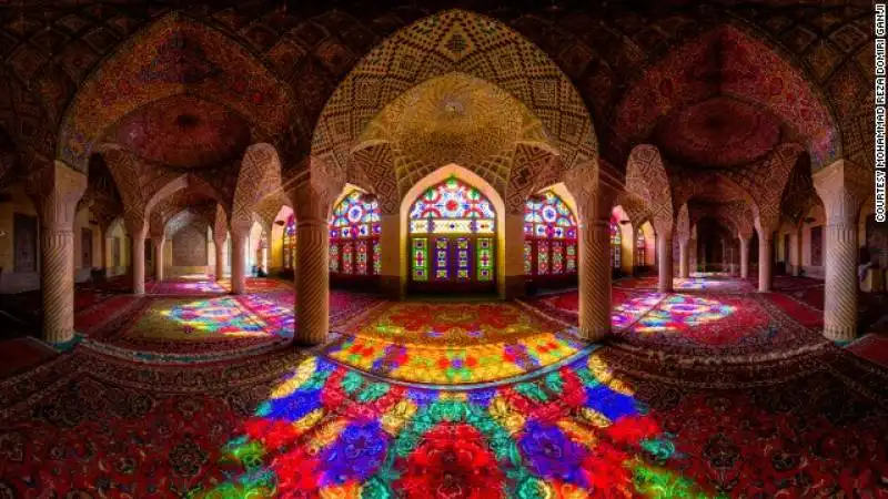 nasir al mulk mosque in shiraz iran