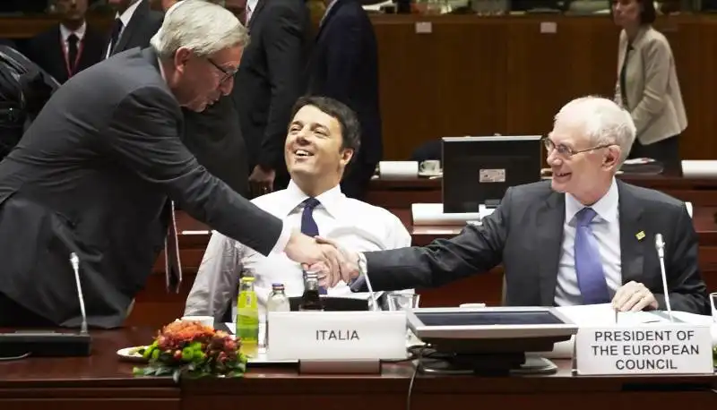 Renzi Juncker Van Rompuy