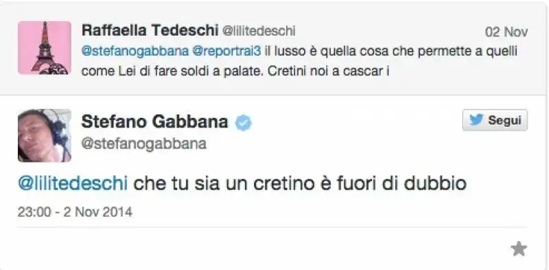 stefano gabbana twitta a report su moncler  5