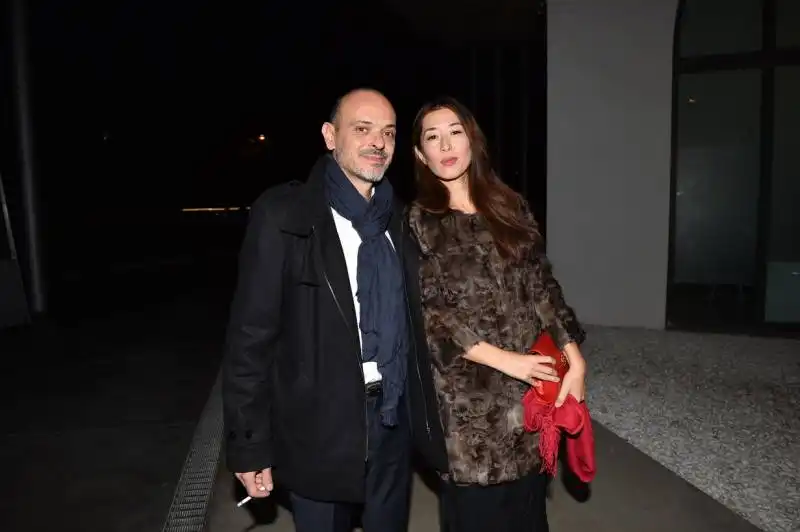 alberto di fabio con la moglie yumi