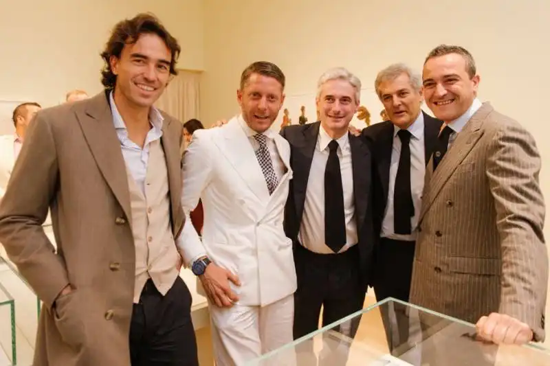 andrea arnaldi, lapo elkann, andrea tessitore, alain elkann