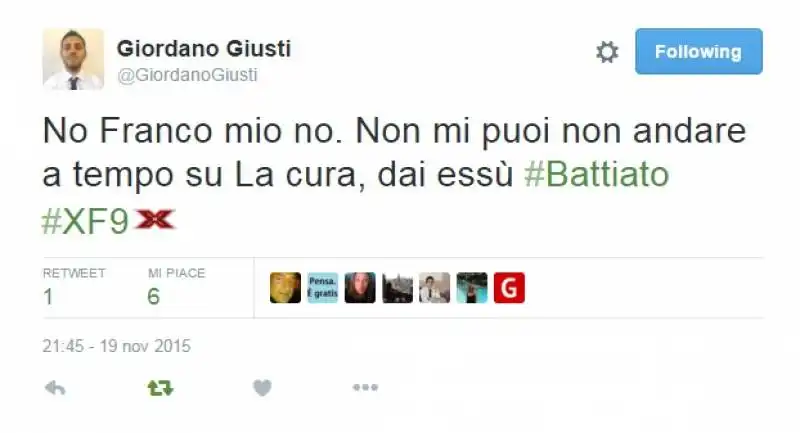 battiato stecca a xfactor   i commenti su twitter  5