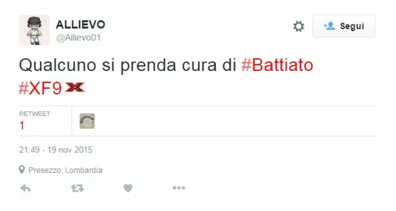 battiato stecca a xfactor   i commenti su twitter  6