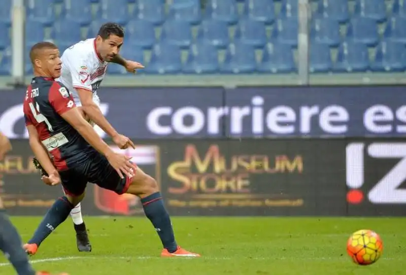 borriello pareggia genoa carpi