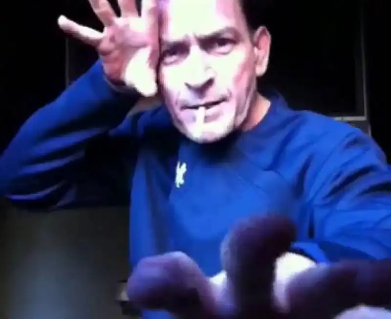 charlie  sheen video  