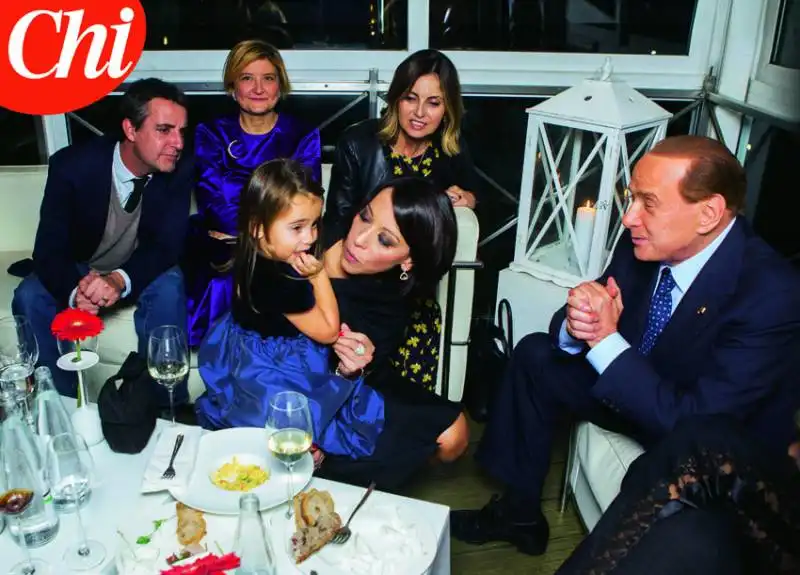 compleanno di nunzia de girolamo  berlusconi giulia cerasoli 