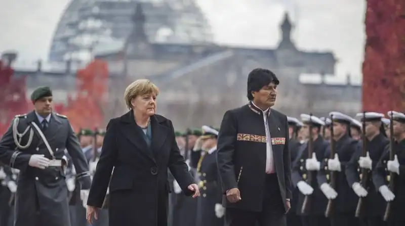 EVO MORALES E ANGELA MERKEL 