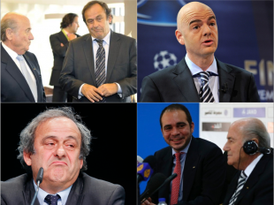 FIFA PLATINI INFANTINO BLATTER