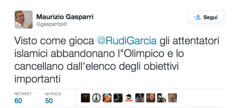 GASPARRI TWEET