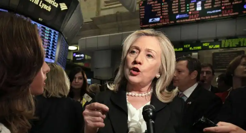 hillary clinton  a wall street