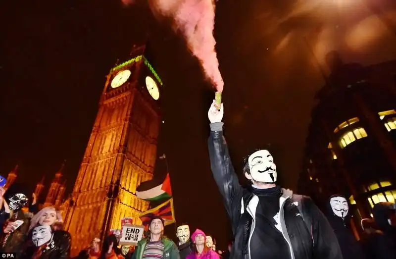 il corteo a trafalgar square