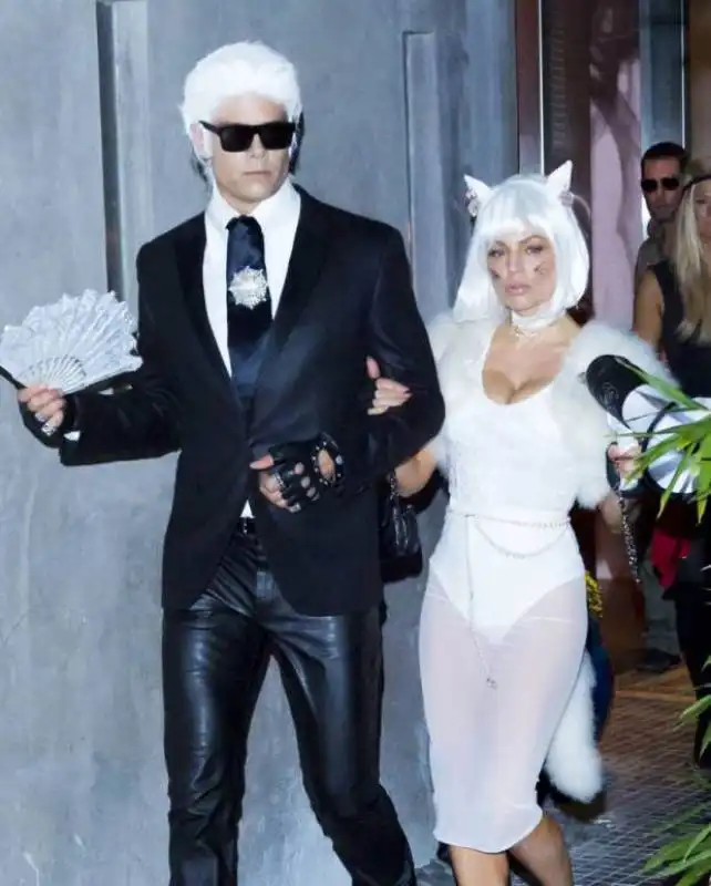 josh duhamel e fergie come lagerfeld e gatto choupette