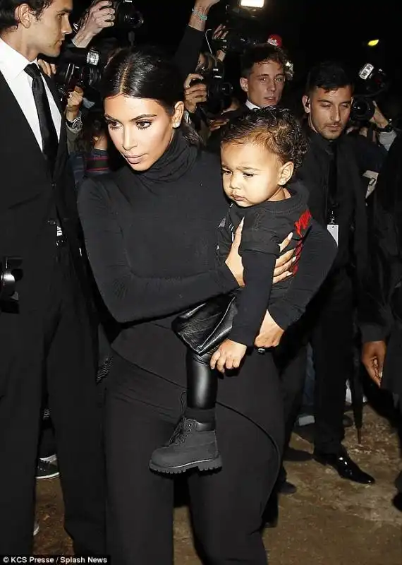 kim kardashian con figlia north west